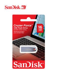 Memoria Flash Usb Sandisk Cruzer Force, 16Gb, Usb 2.0, Presentación En Colgador.