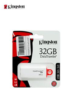 Memoria Usb Flash Kingston Datatraveler G4, 32Gb, Usb 3.0/2.0, Presentación En Colgador.
