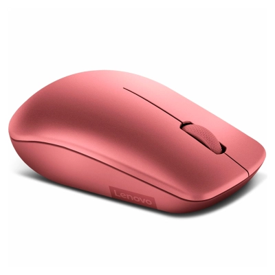 Mouse Lenovo 530 Inalambrico/Diseño Ambidextro/Sensor Optico/1200 Dpi/Color Rojo Cereza.