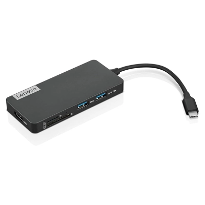 Concentrador De Puertos (Hub) Lenovo Usb-C, 7-In-1, Color Iron Grey (Gris Hierro)