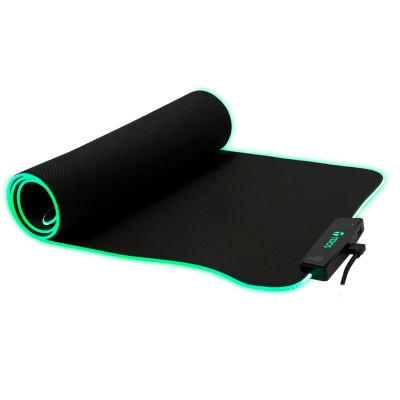 Mouse Pad Gamer Teros Te-3013G, Rgb, Usb A Tipo C, Negro
