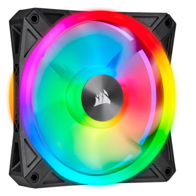 Fan Corsair Ql120 Rgb, 12 Cm, 525 - 1500 10% Rpm, 6V - 13.2V, Pwm Control.