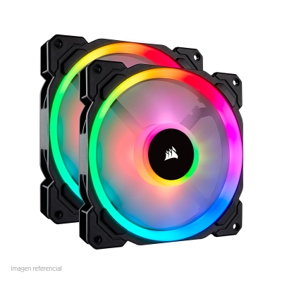 Fan Corsair Ll140 Rgb, 14 Cm, 1300 Rpm, 13.2 Vdc, 4 Pines, Pwm Control.