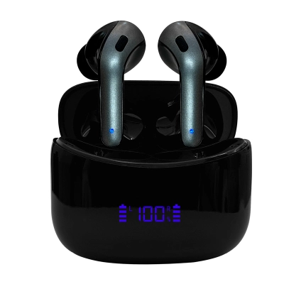 Audífonos Teros Te-8074N, Bluetooth, Tws, Negro