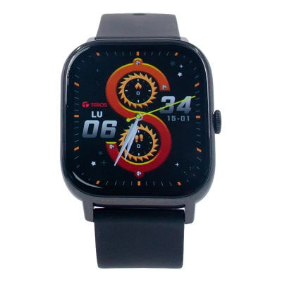 Reloj Inteligente Teros Te-8084N, 1.85" Amoled, Ip68, Bluetooth 5.3, Negro