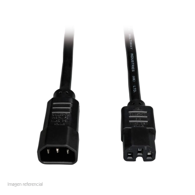 Cable De Poder Tripp-Lite P018-006, C14 A C15, 15A, 100V 250V, 14 Awg, 1.83 Mts, Negro.