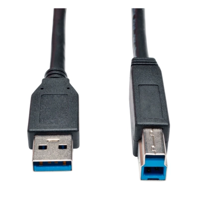 Cable Para Dispositivo Usb 3.0 Superspeed A-B (M/M), Negro, 4.57M / 15 Pies.