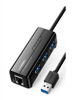 Ugreen Usb 3.0 Hub Ethernet Adapter 10/100/1000 Gigabit + Hub De 3 Puertos Usb 3.0