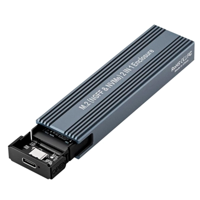 Enclosure Para Ssd M.2 Nvme / Sata, Admite Tamaños 2230/2242/2260/2280, Usb-C 3.2 Gen 2