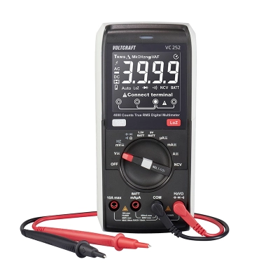 Multímetro Voltcraft Vc252 Digital True Rms Loz Cat Iii 600 V Pantalla (Cuenta): 4000