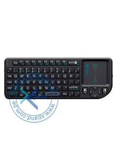 Teclado Inalámbrico Rii Mini X1, Qwerty, Touchpad, 2.4Ghz, Receptor Usb, Negro.