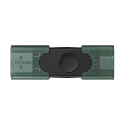 Memoria Flash Usb Kingston Datatraveler Duo, 128Gb Usb 3.2 Gen 1, Color Negro Mate