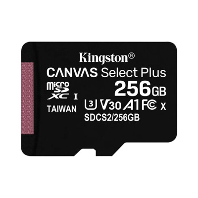 Memoria Micro-Sd Kingston Canvas Select Plus, 256Gb, Sin Adaptador Sd