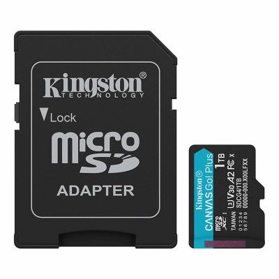 Tarjeta De Memoria Kingston 1Tb Microsd Canvas Select Plus - 150Mb/Seg - Uhs-I Clase 10