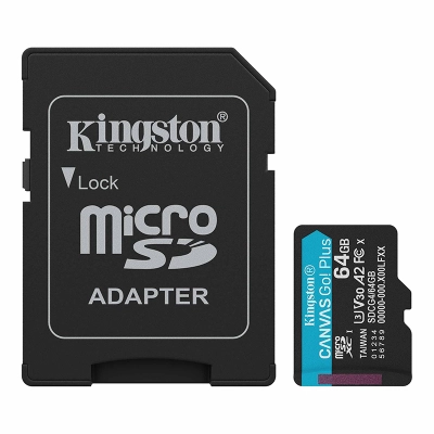 Tarjeta De Memoria Kingston 64Gb Microsd Canvas Select Plus -100Mb/Seg - Uhs-I Clase 10