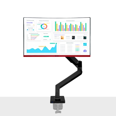 Rack Para Monitor De 22" A 35" / Brazo Soporte Teros Te-7113