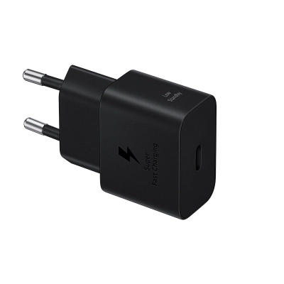 Adaptador De Carga Rápida Usb-C (25W) Con Cable, Color Negro