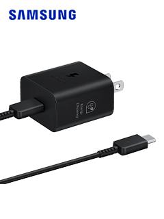 Adaptador De Corriente Samsung Travel 25W+Cable, Para Dispositivos Compatibles Con Usb-C.