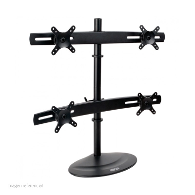Soporte Cuádruple De Monitor Tripp-Lite Ddr1026Mq, Pantallas Planas De 10" A 26", Negro.