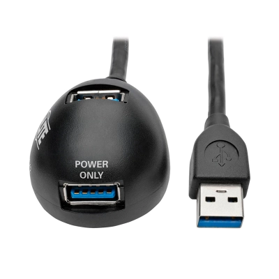 Cable De Extensión De Escritorio De 2 Puertos Usb 3.0 Superspeed (M/2Xh), 1.83M / 6 Pies