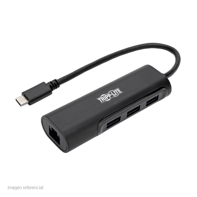 Hub Usb Type-C, Portátil Tripp-Lite U460-003-3A1Gb, 3 Puertos Usb 3.1, Rj45, 5 Gbps.