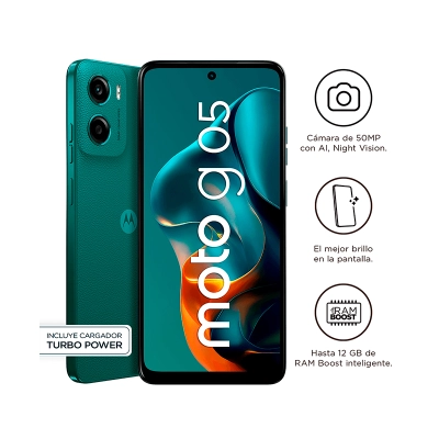 Smartphone Motorola Moto G05, Pantalla: 6.7"/Lcd/Hd/90Hz, So: Android 15, Color Verde