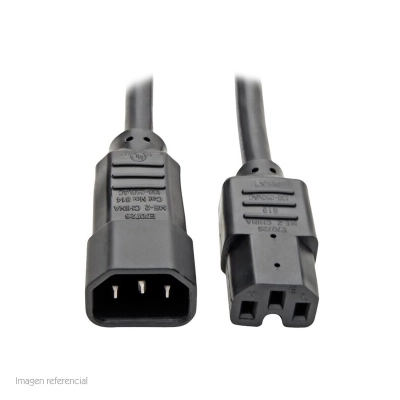 Cable De Alimentación Tripp-Lite P018-010, Iec C14 A Iec C15, 15A, 110-250V, 3.05Mts.
