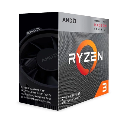 Procesador Amd Ryzen 3 3200G, 3.60Ghz, 4Mb L3, 4 Core, Am4, 14Nm, 65 W.