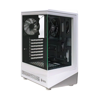 Case Gamer Teros Te-1322G, Mid Tower, Usb 3.0 / Usb 2.0, Audio, Ventilador Argb, Blanco