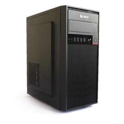 Case Gamer Teros Te-1313G, Mid Tower, 450W, Usb 3.0 / Usb 2.0, Audio, Negro