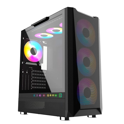 Case Gamer Teros Te-1160N, Mid Tower, Usb 3.0 / Usb 2.0, Audio, Ventilador Argb, Negro
