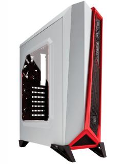 Case Corsair Carbide Series Spec-Alpha, Mid-Tower, Blanco/Rojo.