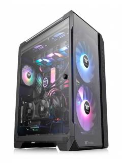Case Thermaltake View 51 Tempered Glass Full-Tower, Negro No Incluye Fuente De Poder (Psu)