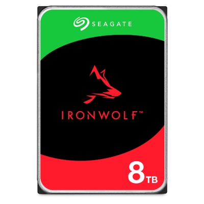 Disco Duro Seagate Ironwolf Nas St8000Vn004, 8Tb, Sata 6Gb/S, 7200Rpm, 256Mb Cache, 3.5".