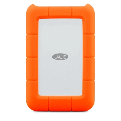 Disco Duro Externo Portatil Lacie Rugged, 1Tb, Interfaz Usb-C, Color Naranja