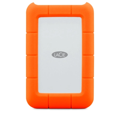 Disco Duro Externo Portatil Lacie Rugged, 5Tb, Interfaz Usb-C, Color Naranja.
