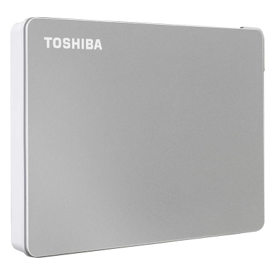 Disco Duro Externo Toshiba Portátil Canvio Flex, 2 Tb, Usb 3.0 / 2.0, Color: Plata