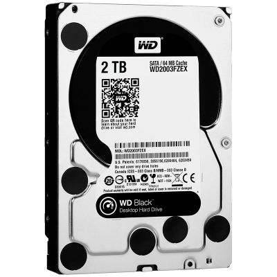 Disco Duro Western Digital Black, 2Tb, Sata 6 Gb/S, 7200 Rpm, 3.5".