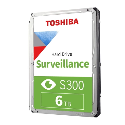 Disco Duro Toshiba Surveillance S300, 6Tb Sata 6.0Gb/S, 5400Rpm, 256Mb Cache, 3.5".