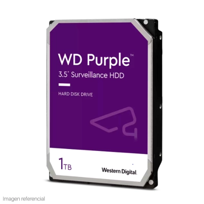 Disco Duro Western Digital Purple Surveillance, 1Tb, Sata 6.0 Gbps, 5400Rpm, 64Mb, 3.5".