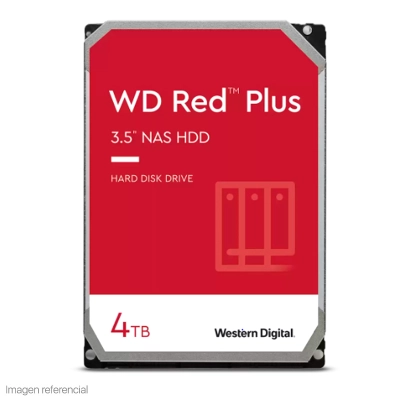Disco Duro Western Digital Red Plus Wd40Efpx, 4Tb, Sata, 5400Rpm, 3.5", Cache 256Mb