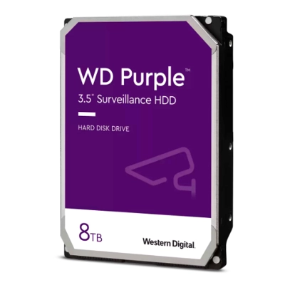 Disco Duro Western Digital Wd Purple, 8Tb, Sata 6.0 Gb/S, 256Mb Cache, 5640 Rpm, 3.5"