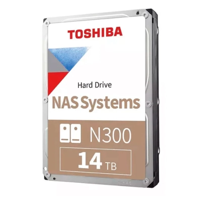 Disco Duro Toshiba N300 Nas, 14Tb, Sata 6.0Gb/S, 7200Rpm, 512Mb Cache, 3.5".