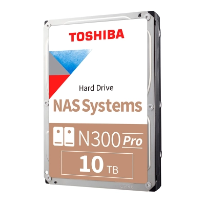 Disco Duro Toshiba N300 Pro Nas, 10Tb, Sata 6.0Gb/S, 7200Rpm, 512Mb Cache, 3.5".