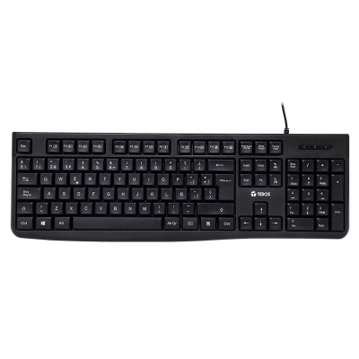 Teclado Estándar Teros Te-4067S, Usb 2.0, Negro