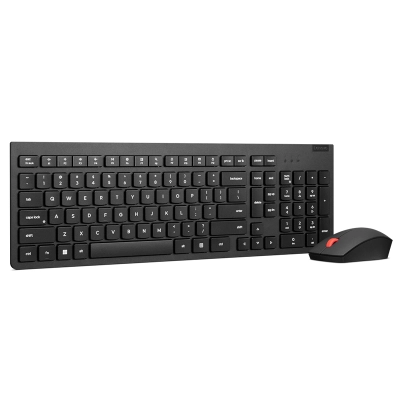 Kit Teclado Y Mouse Inalámbrico Essential Lenovo, Usb-A, Negro, Español, Óptico, 2.4G