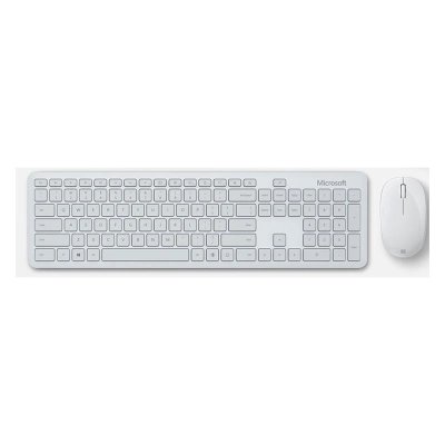 Kit De Teclado Mouse Microsoft Bluetooth Desktop En Español, Color Glacier, Retail.