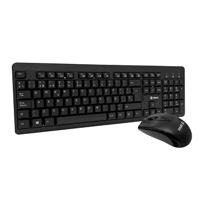 Kit Inalámbrico Teclado Mouse Teros Te-4061N, 2.4Ghz, Receptor Nano Usb, Negro