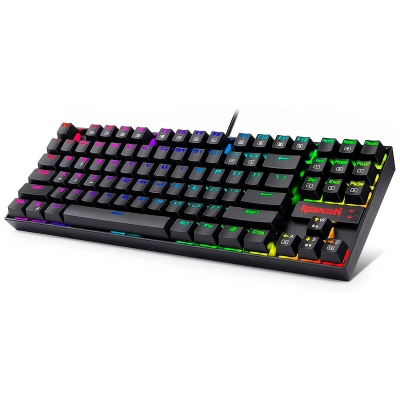 Teclado Redragon Mecánico Para Juegos Rgb Led Rainbow Retroiluminado Con Cable Usb