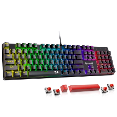 Teclado Mecánico Para Juegos K671, Ergonomico, Iluminacion Rgb Led Backlit, Usb-C